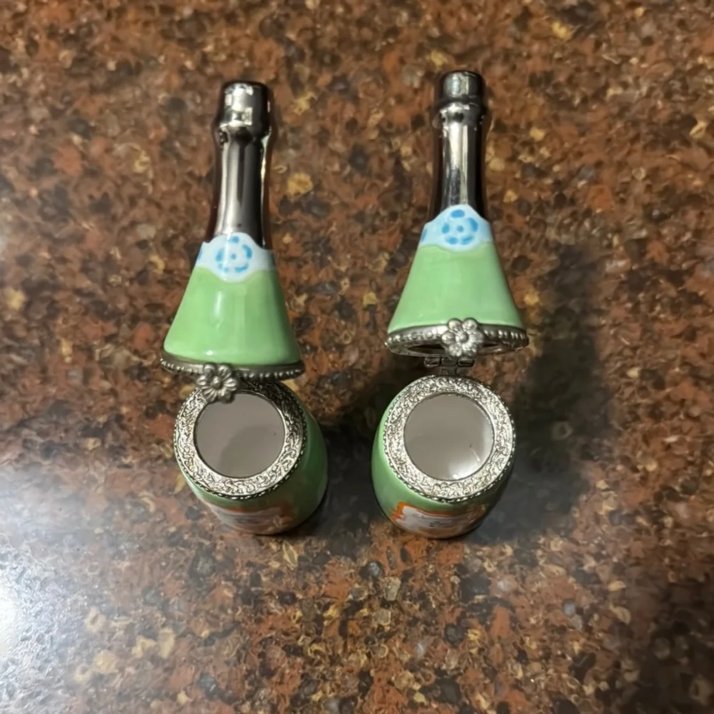 Hallmark Bubbly Champagne Trinket Boxes set of 2 - Picture 3 of 8